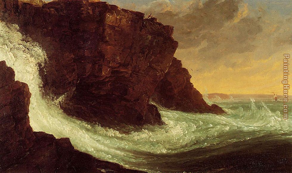 Frenchman's Bay Mt Desert Island painting - Thomas Cole Frenchman's Bay Mt Desert Island art painting